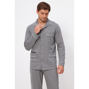 Пижама мужская "Комфорт Б" кулирка (р-ры: 48-62) серый