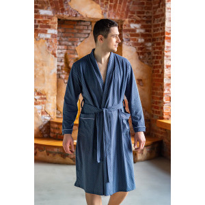 Халат мужской "Комфорт Б" кулирка (р-ры: 48-62) темно-серый