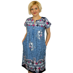 Платье женское П1113 кулирка (р-ры: 50-58)