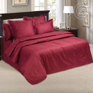 Постельное белье страйп-сатин "Бордо"