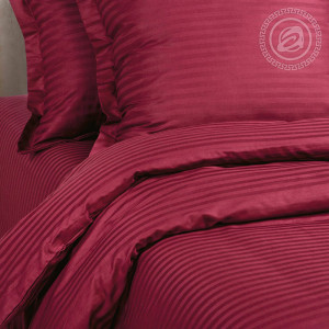 Постельное белье страйп-сатин "Бордо"