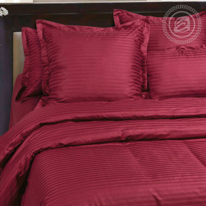 Постельное белье страйп-сатин "Бордо"