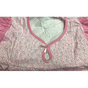Сорочка женская М37 кулирка (р-ры: 46-54) розовый кант