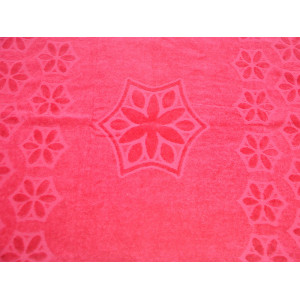 Полотенце махра-велюр "Текстиль Всем" розовый