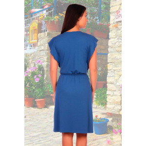 Платье женское №2466 вискоза меланж (р-ры: 44-54) синий