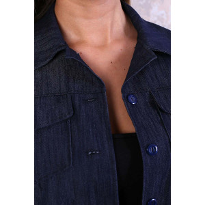 Куртка джинсовая женская КД 006-1 джинса (р-ры: 44-54) синий