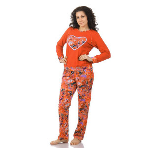 Пижама женская М333 кулирка (р-ры: 44-58) оранжевый
