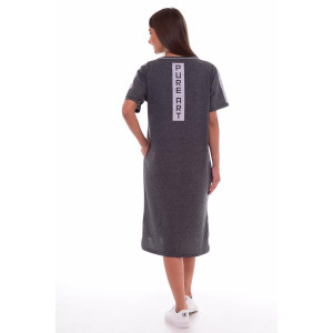 Платье женское 461а кулирка (р-ры: 42-60) антрацит-меланж