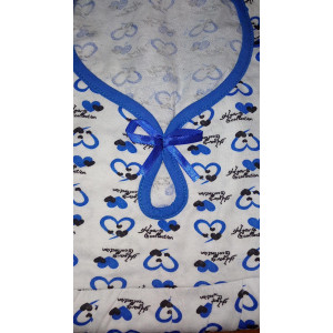 Сорочка женская М37 кулирка (р-ры: 50-60) синий кант