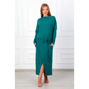 Платье универсальное женское П 227 диор (р-ры: 44-58) зеленый