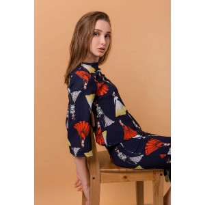 Костюм двойка (юбка+блузка) К 1002 далгыч (р-ры: 44-54)