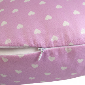 Подушка для беременных "MamaRelax" 1771 политерм (шарики) цвет "Сердечки розовый"