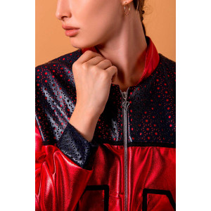 Куртка женская Ф 1002 искусственная кожа (р-ры: 48-54) красный