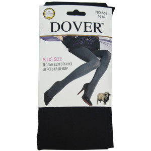 Колготки женские теплые из кашемира супер гигант "Dover" №662 черные