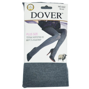 Колготки женские теплые из кашемира супер гигант "Dover" №662 серые