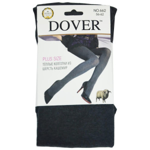 Колготки женские теплые из кашемира супер гигант "Dover" №662 темно-серые