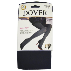 Колготки женские теплые из кашемира супер гигант "Dover" №662 темно-синие