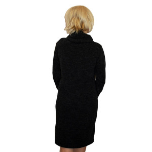 Платье женское П1129.2 ангора рип (р-ры: 50-62) черный