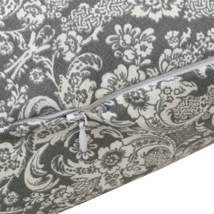 Подушка для беременных "MamaRelax" 1771 политерм (шарики) цвет "Дамаск" серый