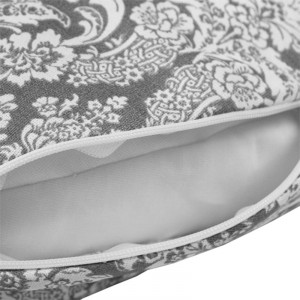 Подушка для беременных "MamaRelax" 1771 политерм (шарики) цвет "Дамаск" серый