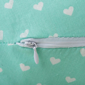 Подушка для беременных "MamaRelax" 1772 файбер цвет "Сердечки" мята