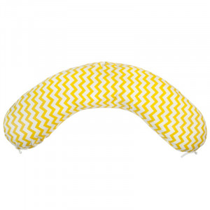 Подушка для беременных "MamaRelax" 1772 файбер цвет "Зигзаг" желтый