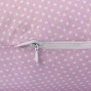 Подушка для беременных "MamaRelax" 1772 файбер цвет "Горошек" розовый