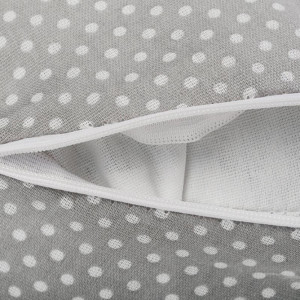 Подушка для беременных "MamaRelax" 1772 файбер цвет "Горошек" серый