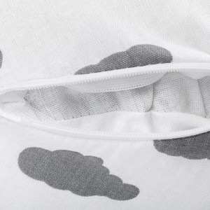Подушка для беременных "MamaRelax" 1772 файбер цвет "Облака" серый