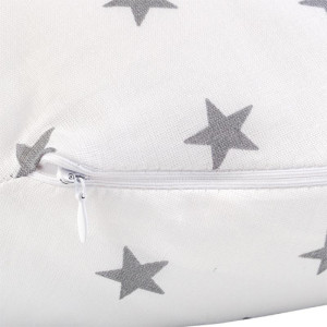 Подушка для беременных "MamaRelax" 1771 политерм (шарики) цвет "Звезды" серый