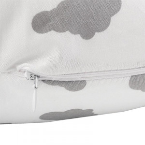 Подушка для беременных "MamaRelax" 1771 политерм (шарики) цвет "Облака" серый