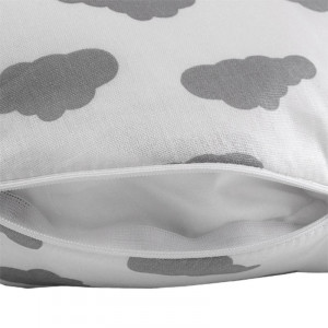 Подушка для беременных "MamaRelax" 1771 политерм (шарики) цвет "Облака" серый
