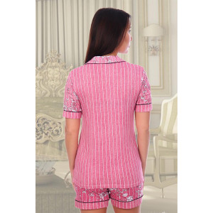 Пижама женская №3574 кулирка (р-ры: 42-54) розовый