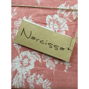 Постельное белье двухслойное "Эко" хлопок-жаккард "Букет" терракот