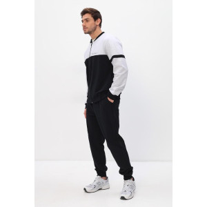 Костюм двойка мужской "Спарта" футер 2-х нитка (р-ры: 48-58) черный