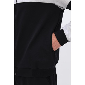 Костюм двойка мужской "Спарта" футер 2-х нитка (р-ры: 48-58) черный