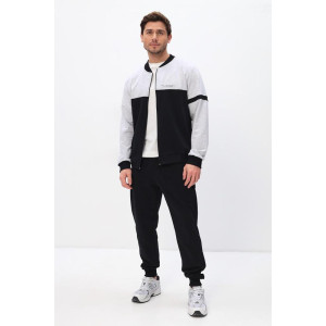 Костюм двойка мужской "Спарта" футер 2-х нитка (р-ры: 48-58) черный