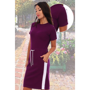 Платье женское №6703 пике (р-ры: 44-60) фиолетовый