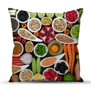 Подушка декоративная с фотопечатью "Овощной микс"