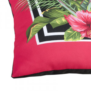 Подушка декоративная с фотопечатью "Тропическая розовая"