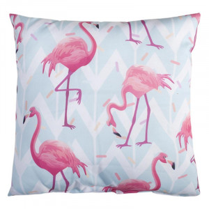Подушка декоративная с фотопечатью "Фламинго (в полиэстере)