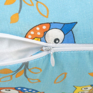 Подушка для беременных "MamaRelax" 1772 файбер "Совушки на ветке" голубой