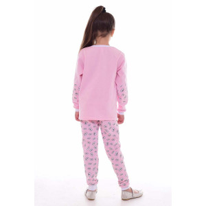 Пижама детская 7254а футер с начёсом (р-ры: 30-34) розовый