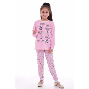 Пижама подростковая 12077а футер с начёсом (р-ры: 36-40) розовый