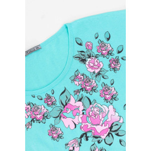 Сорочка женская "Антонина" кулирка (р-ры: 42-60) ментол