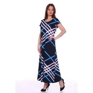 Платье женское 727 вискоза (р-ры: 48-56) синий