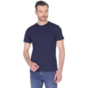 Мужская футболка "Vestco" хлопок (р-ры: S-10XL) темно-синий
