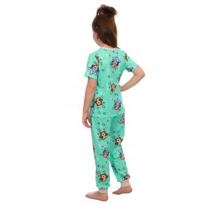 Пижама детская "Бамбино" кулирка (р-ры: 28-36) зеленый