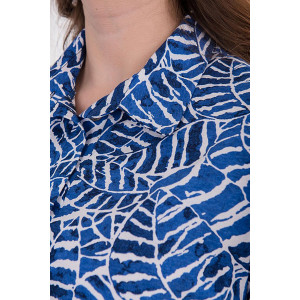 Рубашка женская 0938-34 кулирка (р-ры: 46-56) синий