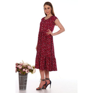 Платье женское "Стефани-Ц" кулирка (р-ры: 44-66) красный